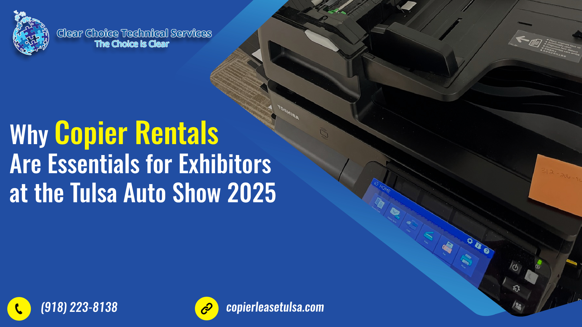 Read more about the article Why Copier Rentals Are Essentials for Exhibitors at the Tulsa Auto Show 2025